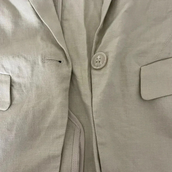 Evereve cream linen blend blazer - Picture 7 of 11